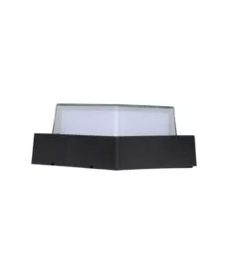 APPLIQUE LED DA ESTERNO QUADRATA SCOPERTA VTAC NERO 3000K 7W